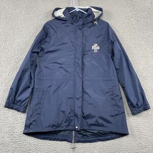 Peter Millar Rain Jacket Womens XL Navy Rio 2016 Olympics NBC Team USA Ripstop